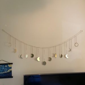 Moon phase wall hanging